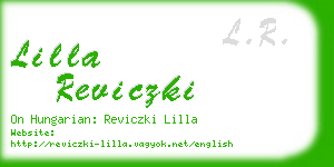 lilla reviczki business card